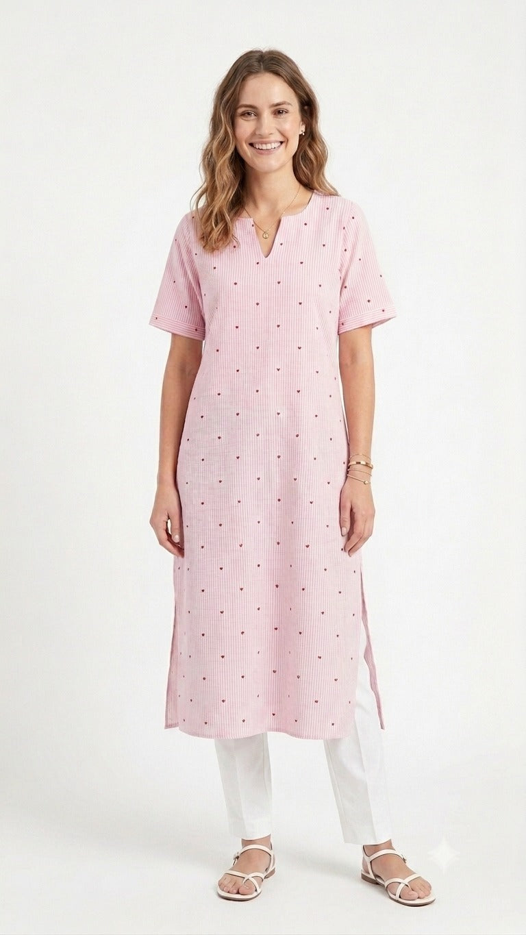 Pink kurta